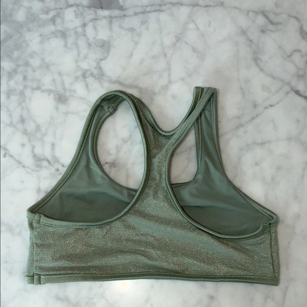 NWT Zimmermann Sage Green Shimmer Waverly Bikini Set 6Y